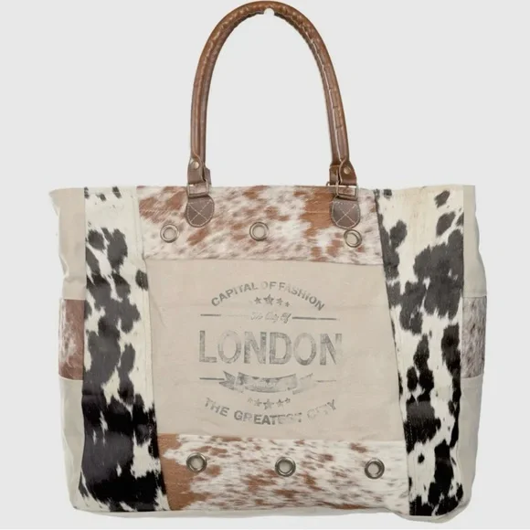 NWT Clea Ray Capital of Fashion London Tote Bag - Picture 1 of 4